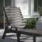 Merrick Lane Gaylord Set of 2 Adjustable Adirondack Loungers with Cup Holders- All-Weather Indoor/Outdoor HDPE Lounge Chairs